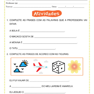 107 Atividades de Português 1° ano (BNCC)