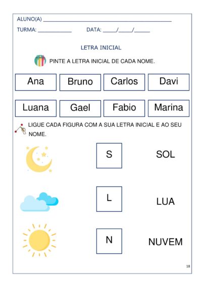 Avaliações Diagnósticas (SONDAGEM ALFABETIZAÇÃO)
