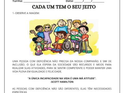 Atividades para Ensino Religioso 1º ao 5º ano (BNCC)