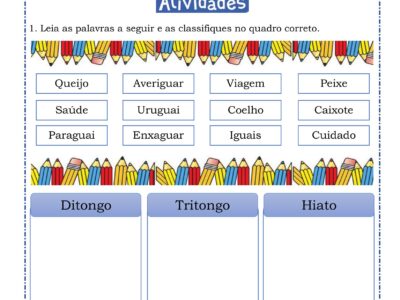 Atividades de Português 1º ao 5º ano