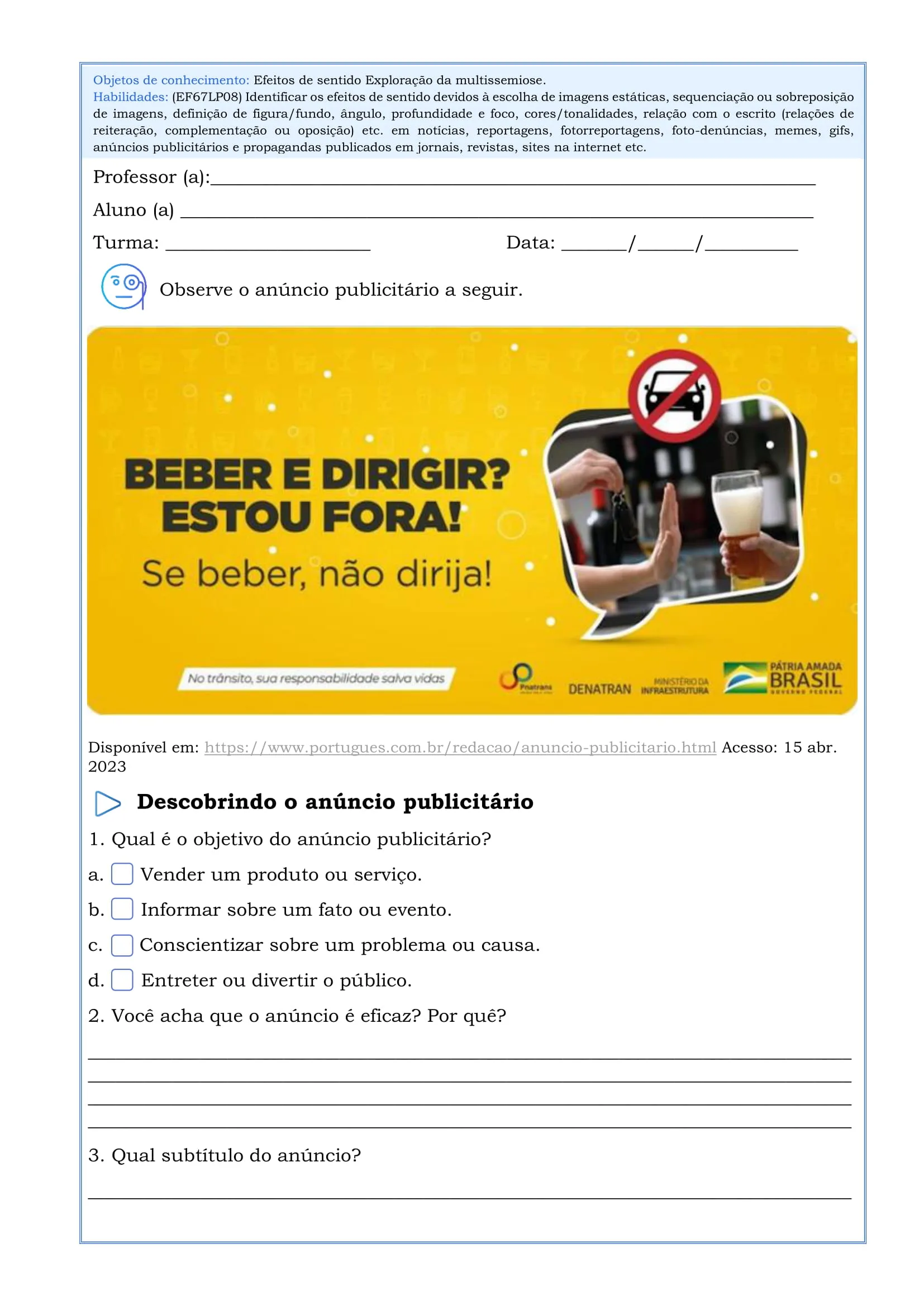 200 Atividades de Interpretação de Texto (6º ao 9º ano) - BNCC - Imagem 4