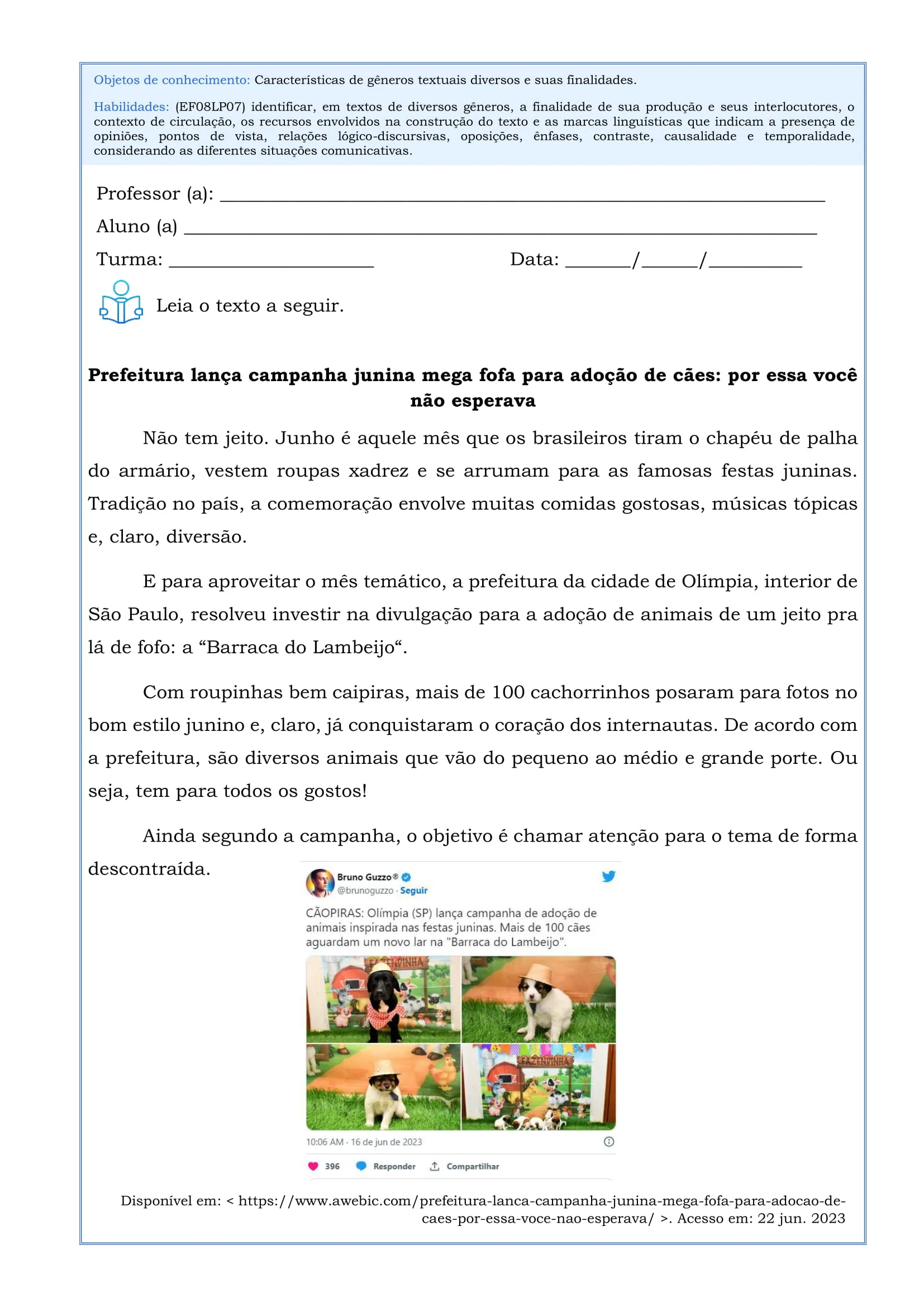 200 Atividades de Interpretação de Texto (6º ao 9º ano) - BNCC - Imagem 16