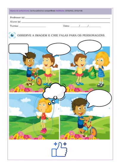 150 Atividades de Produção de Texto BNCC para Fundamental 1