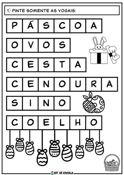 Apostila com Atividades para Páscoa