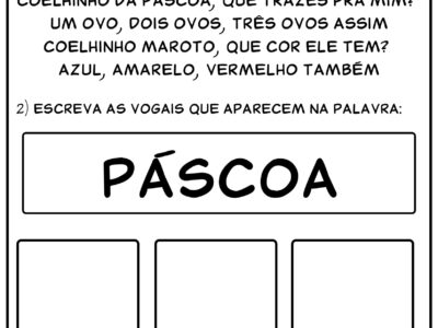 Atividades com Sequência Didática Páscoa em PDF