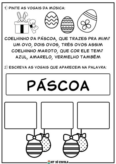 Atividades com Sequência Didática Páscoa em PDF