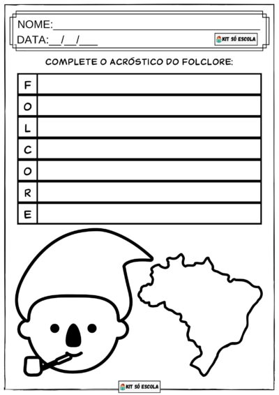 Atividades do Folclore PDF