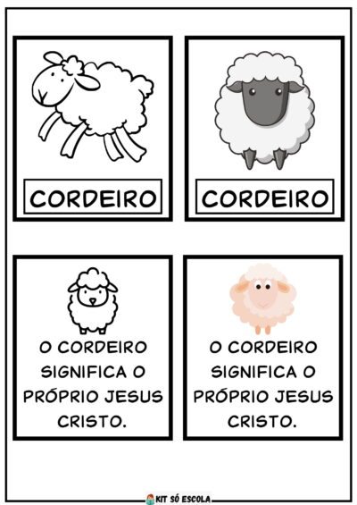 Cards Símbolos da Páscoa