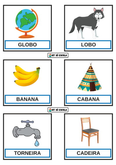 Consciência Fonológica – Cards das Rimas