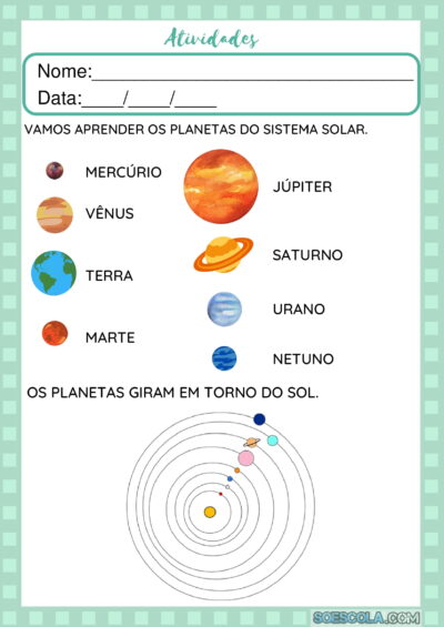 Atividades para Crianças de 5 anos