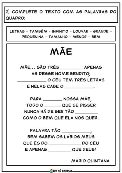 Kit Dia das Mães em PDF