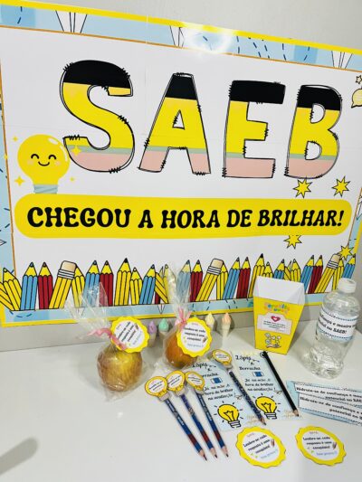 Kit Painel + Lembrancinhas SAEB