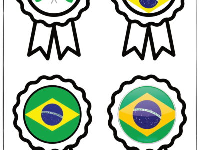Lembrancinhas e Moldes para o Dia da Independência do Brasil