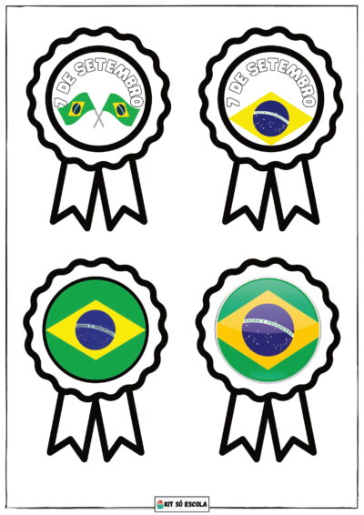 Lembrancinhas e Moldes para o Dia da Independência do Brasil