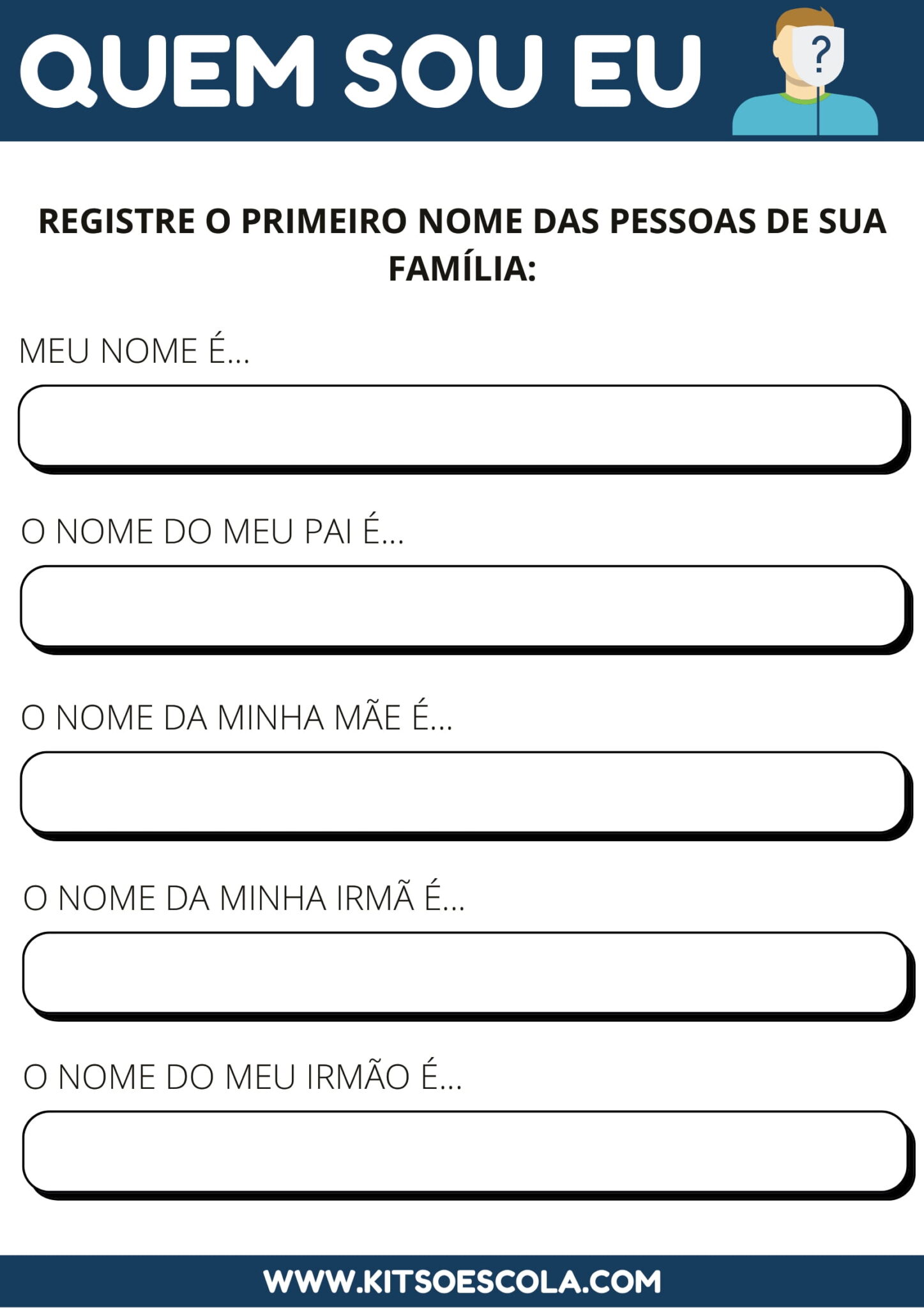 Atividades “Quem Sou Eu?” – Mercado da Educação