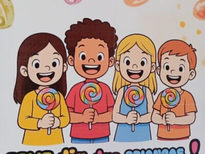Dia das Crianças Painel com Caixinha e Cartãozinho