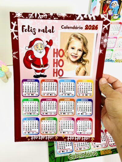 Calendário de Natal 2026 Editável