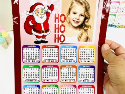 Calendário de Natal 2026 Editável