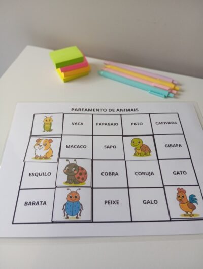 Atividade de Pareamento de Animais