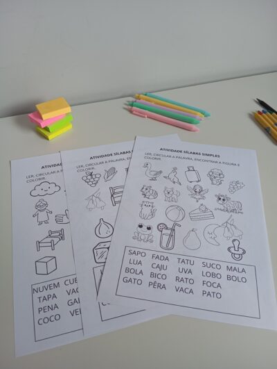 Atividade de Sílabas Simples