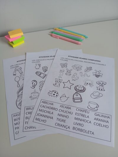 Atividade de Sílabas Complexas