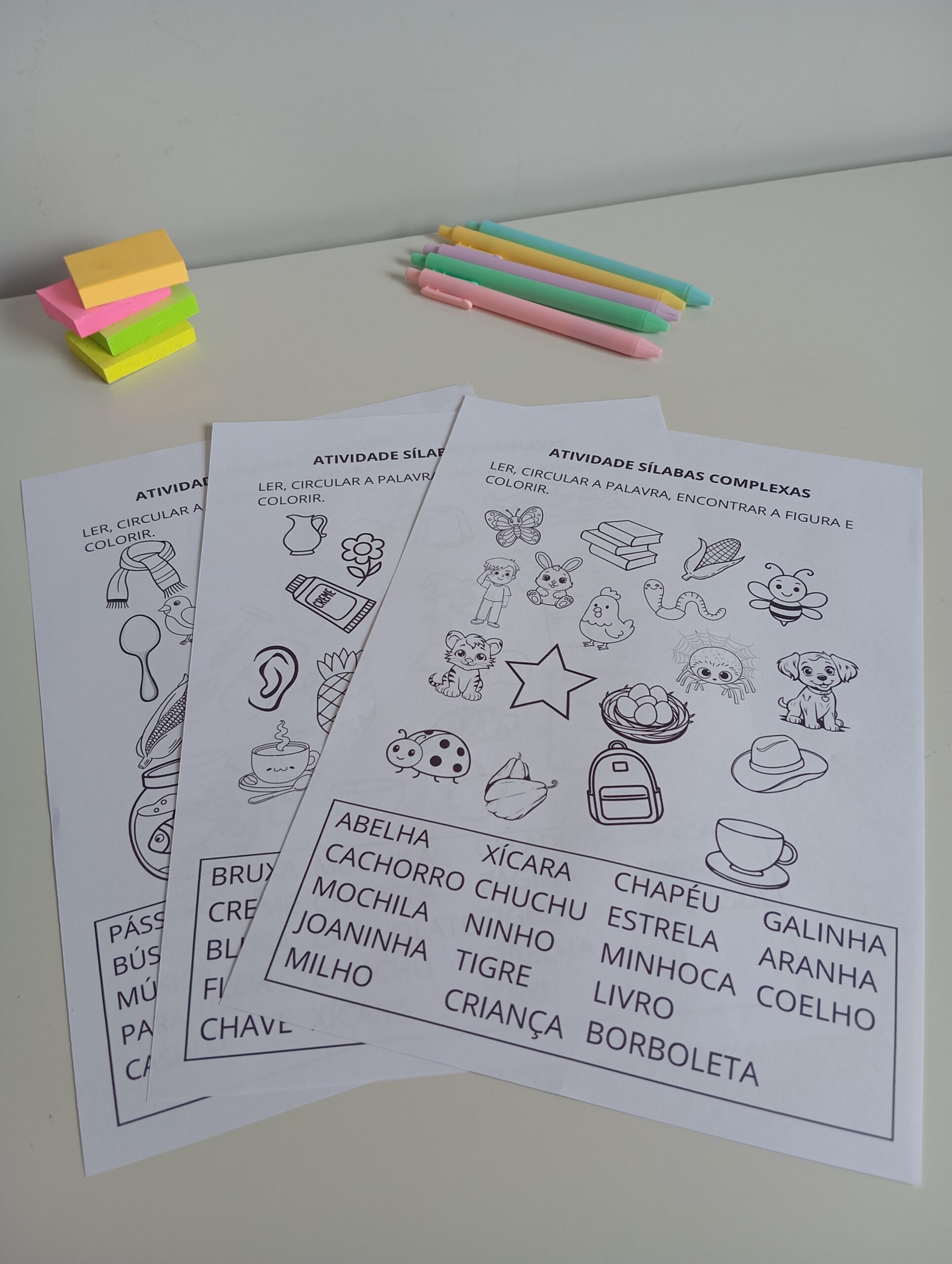 Atividade de Sílabas Complexas