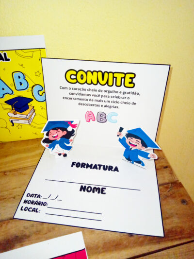 Convite de Formatura 3D