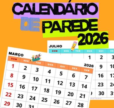 CALENDÁRIO DE PAREDE 2026