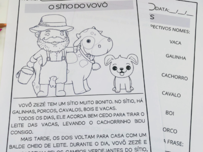 Sequência Didática O Sítio do Vovô — 2º ano