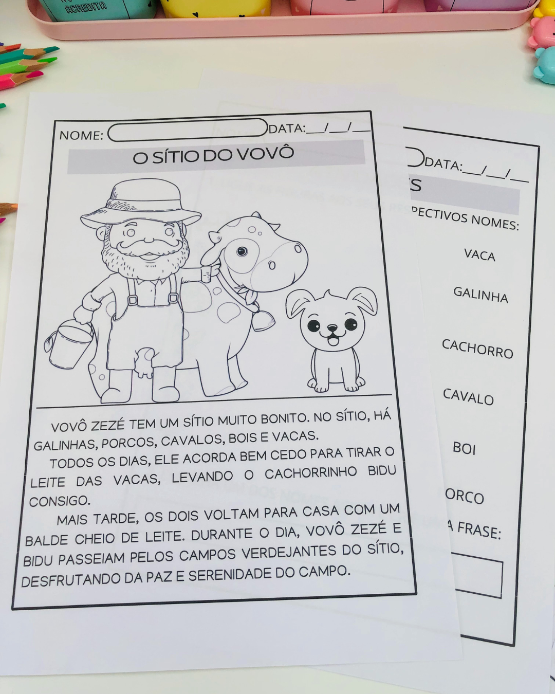 Sequência Didática O Sítio do Vovô — 2º ano