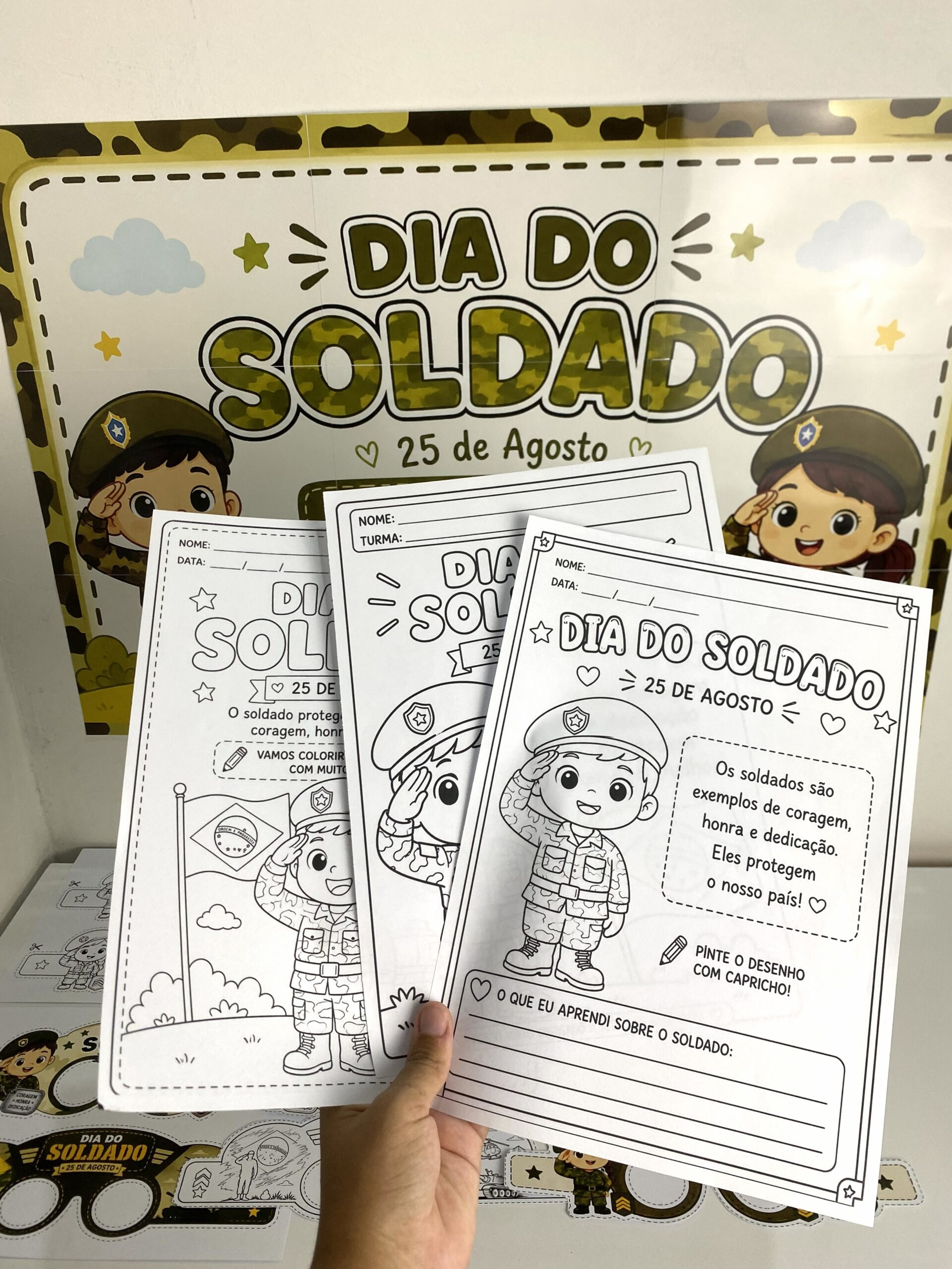 Painel e Kit Dia do Soldado - Imagem 3