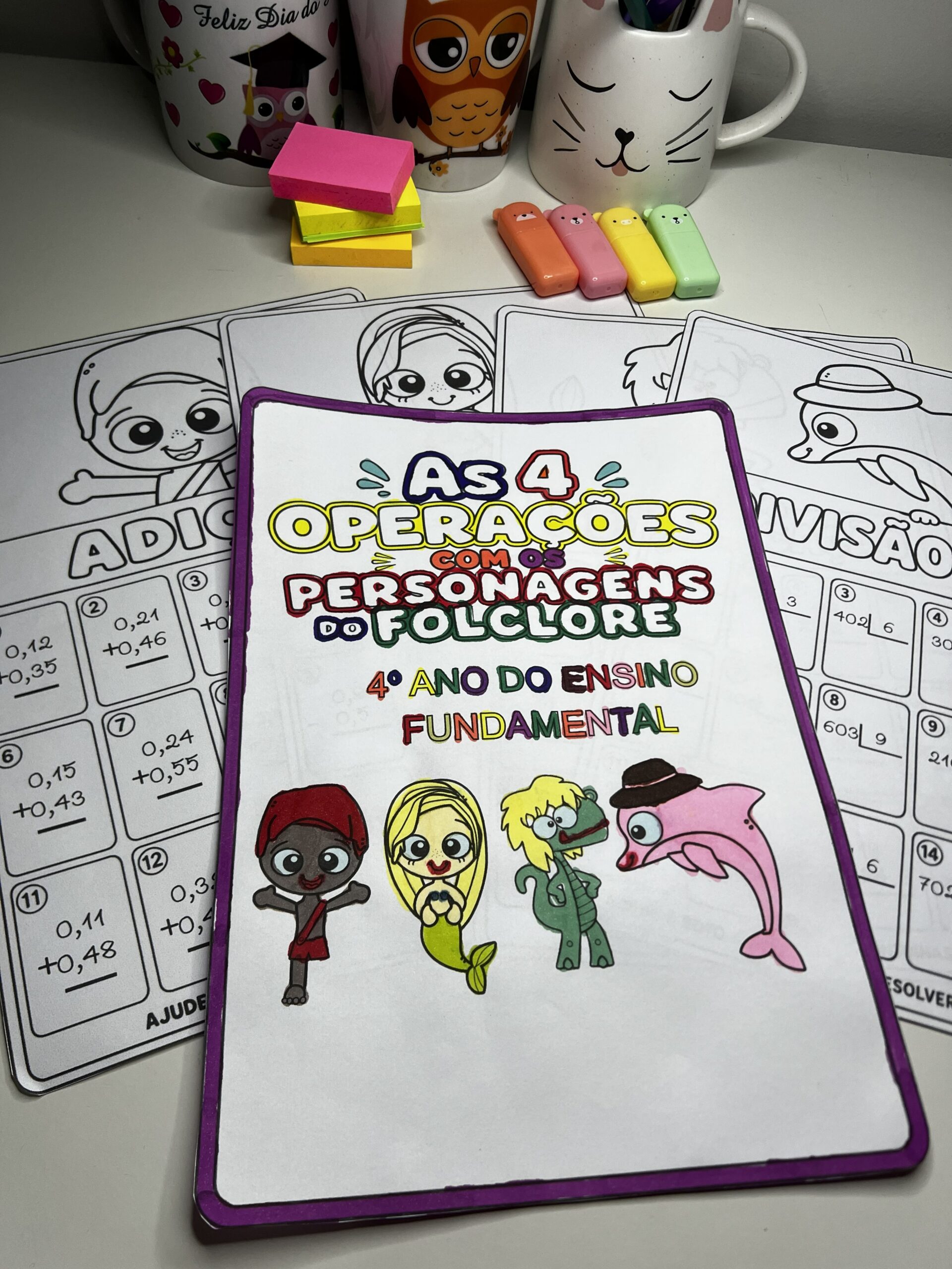 Folhinhas das 4 Operações — 4º Ano | Tema Folclore - Imagem 4