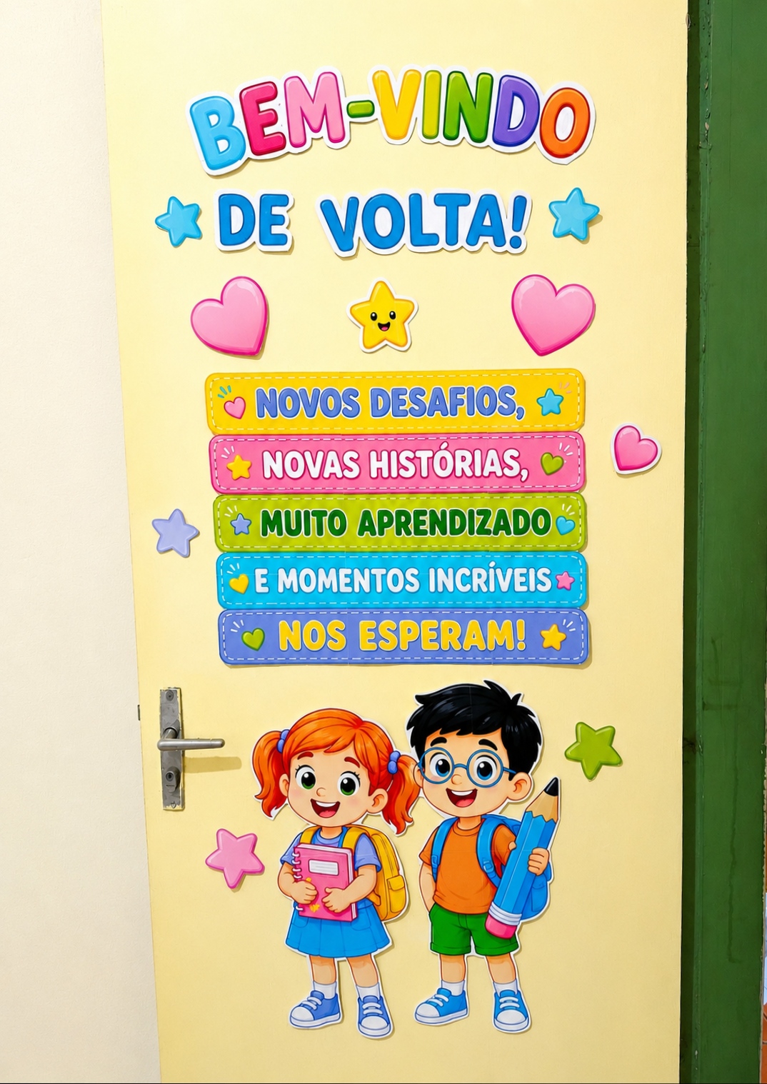 Painel de Porta – Bem-vindo de Volta!