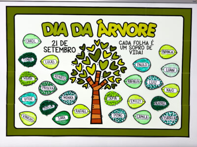 Cartaz colaborativo para o Dia da Árvore