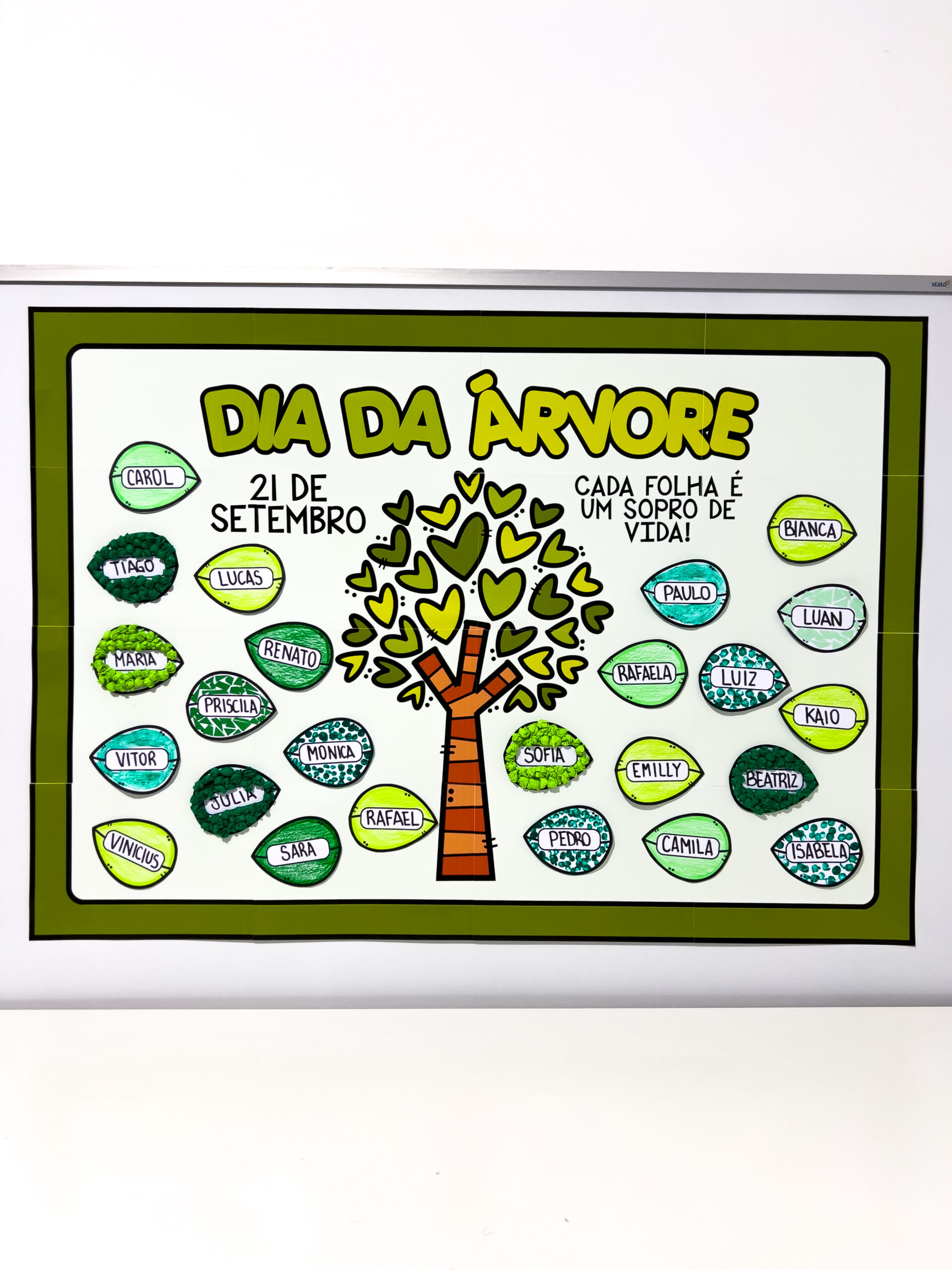 Cartaz colaborativo para o Dia da Árvore