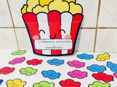 Pipoca de Letras Cursivas Complexas — um estouro de aprendizado!