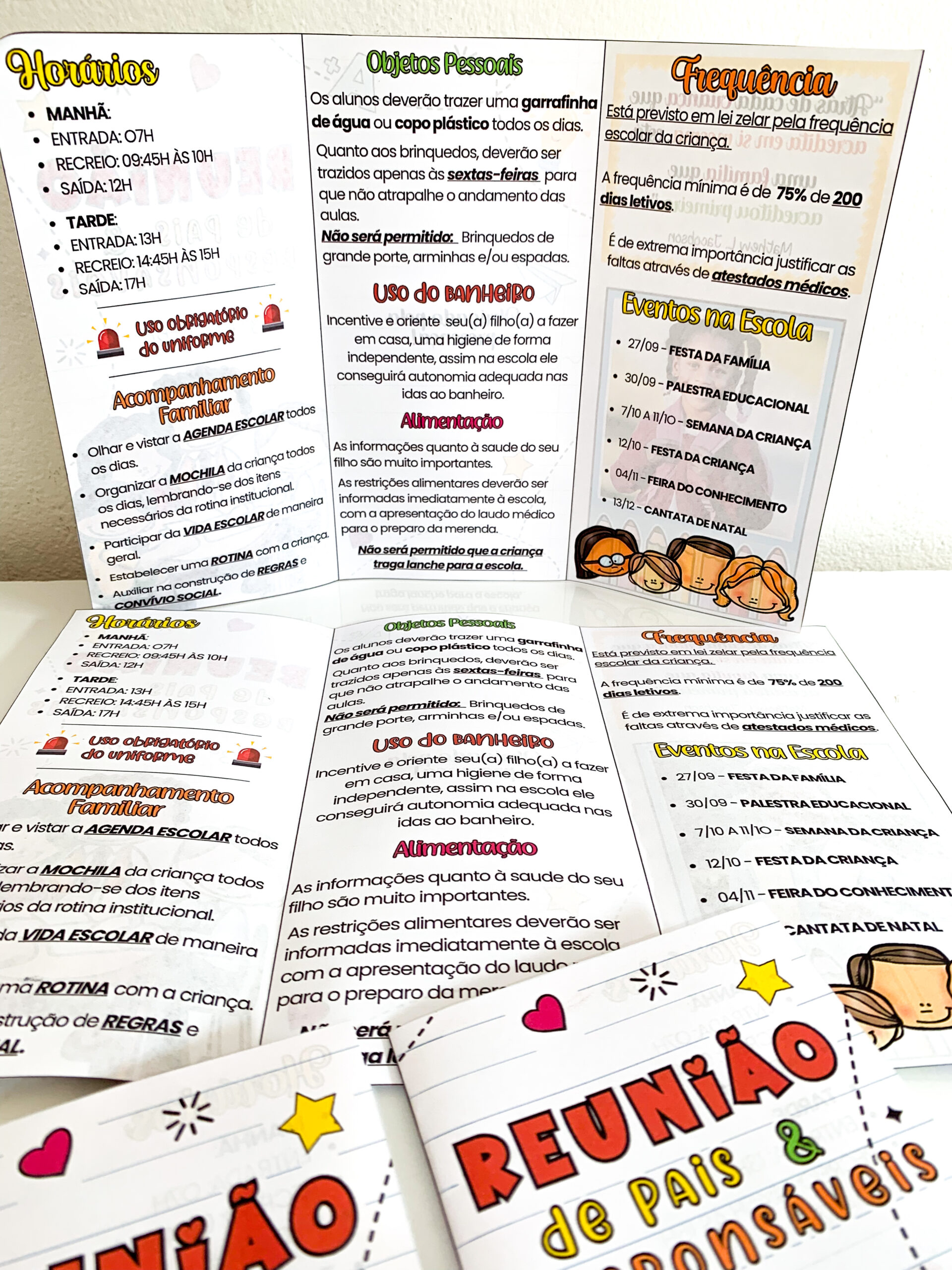 Folder Reunião de Pais Editável - Imagem 5