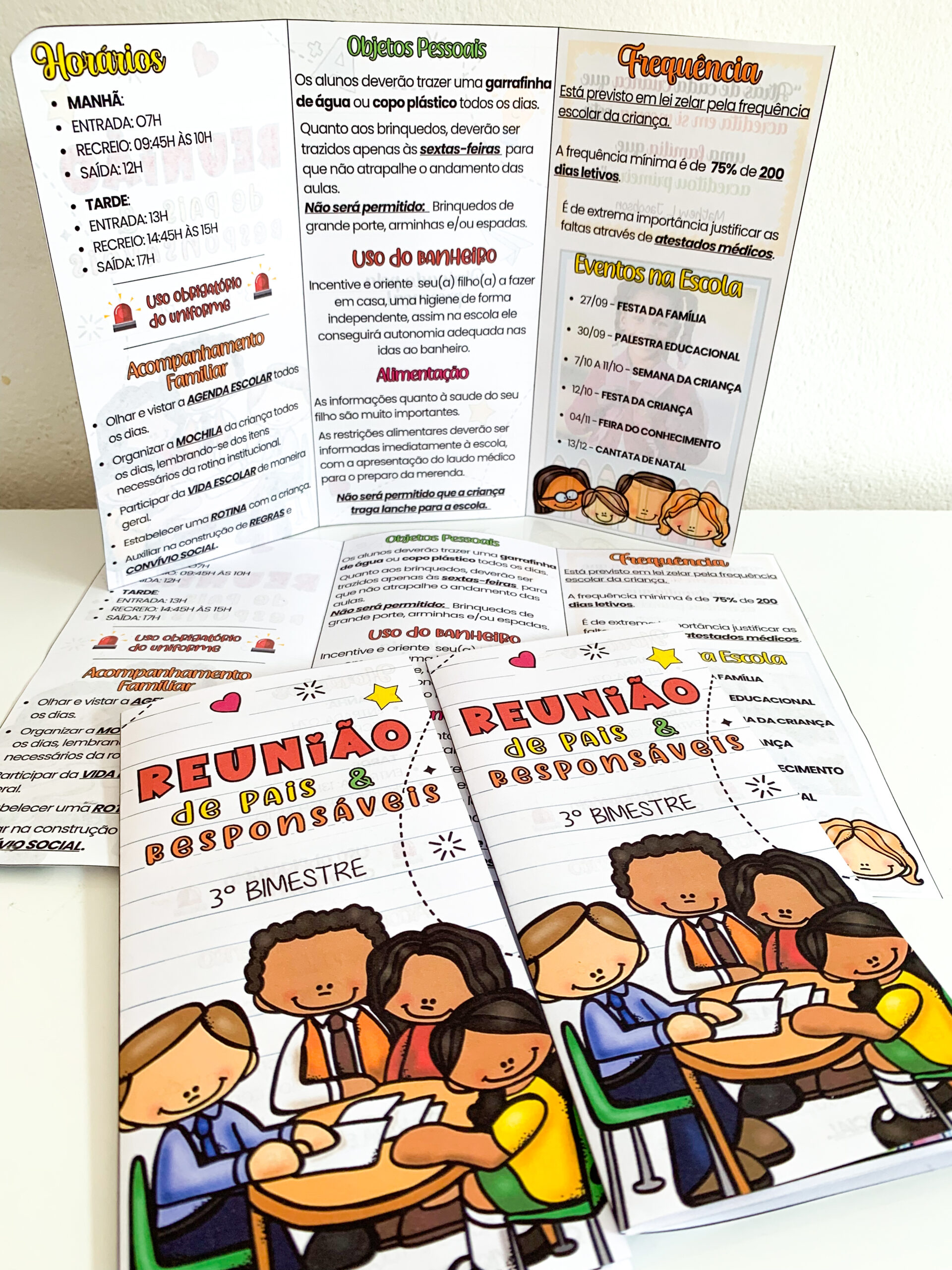 Folder Reunião de Pais Editável - Imagem 4
