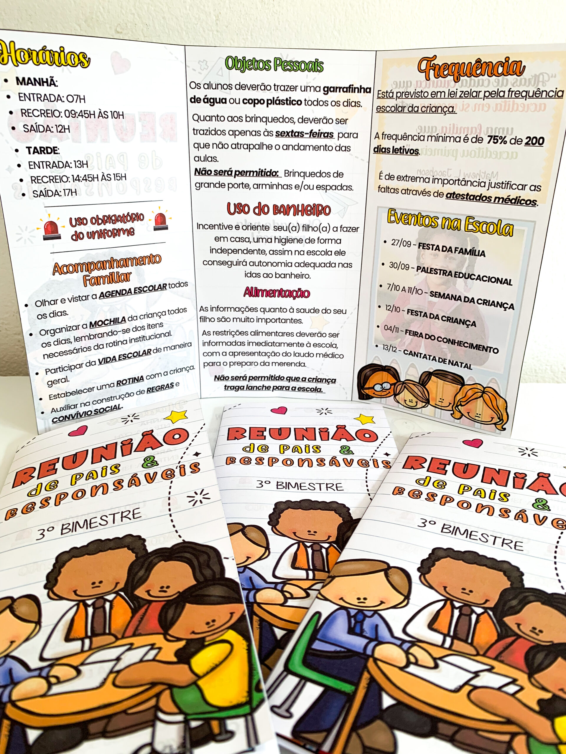 Folder Reunião de Pais Editável - Imagem 2