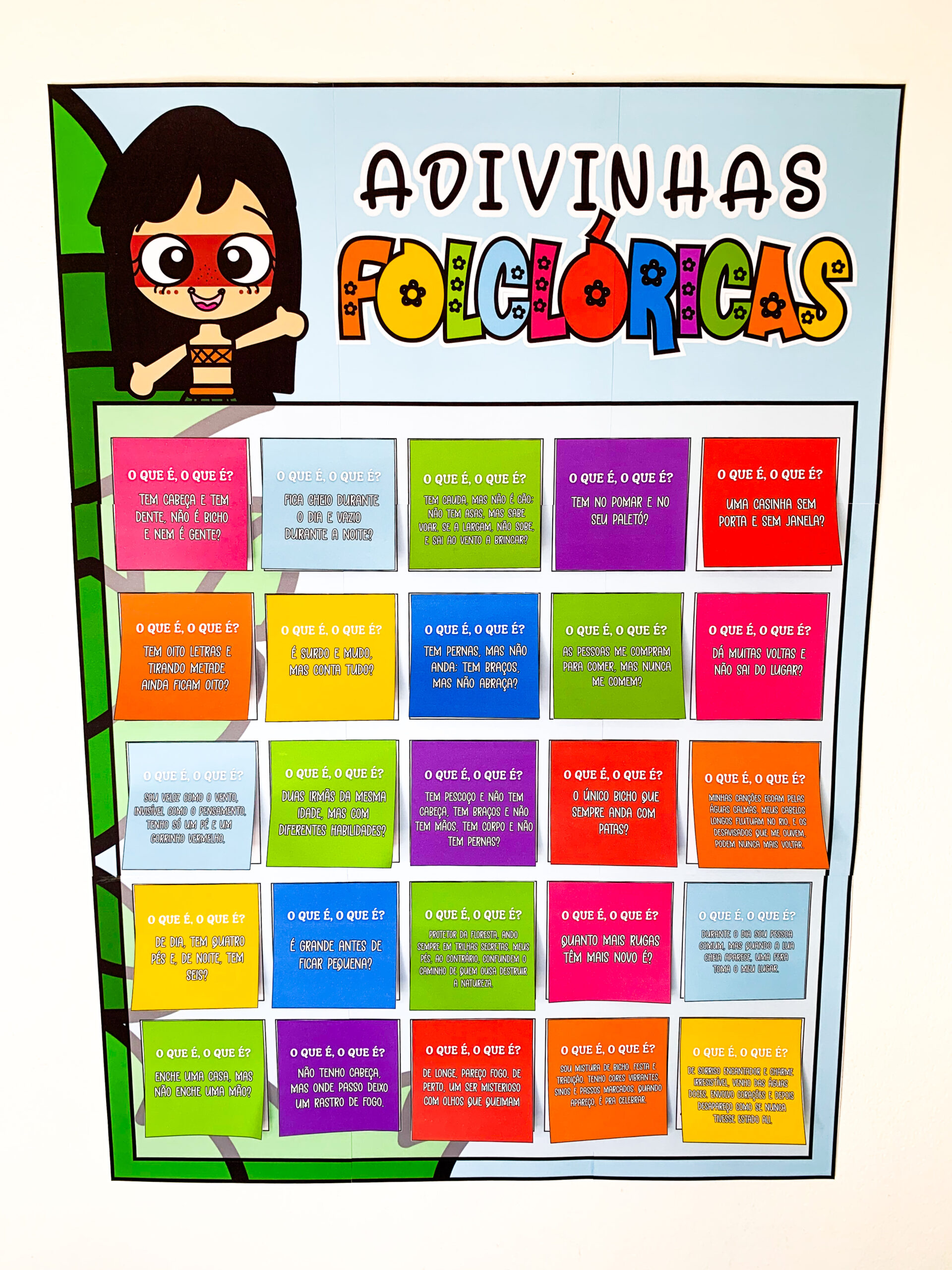 Cartaz Interativo de Adivinhas Folclóricas