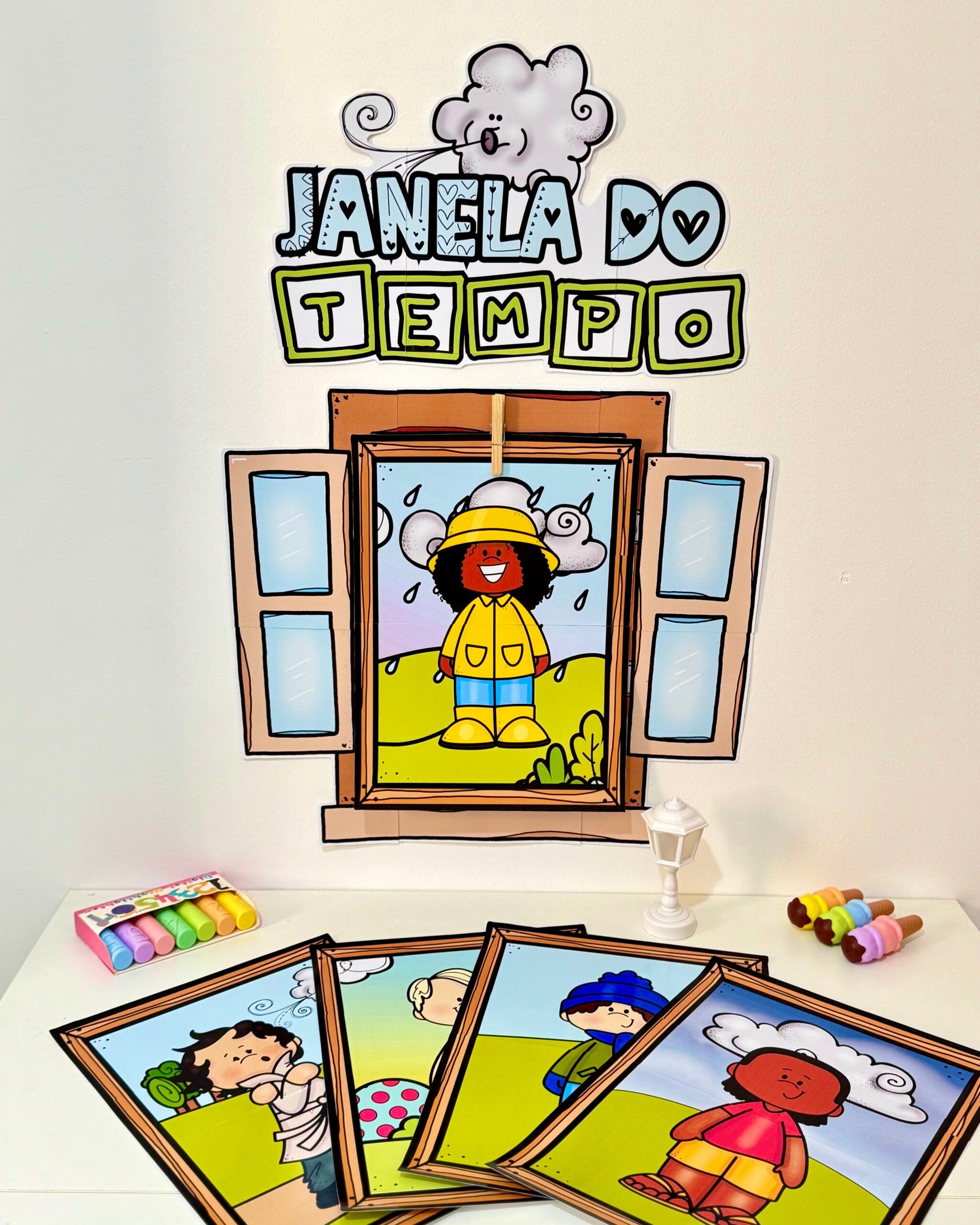 Painel Janela do Tempo para Educação Infantil | Rotina Escolar