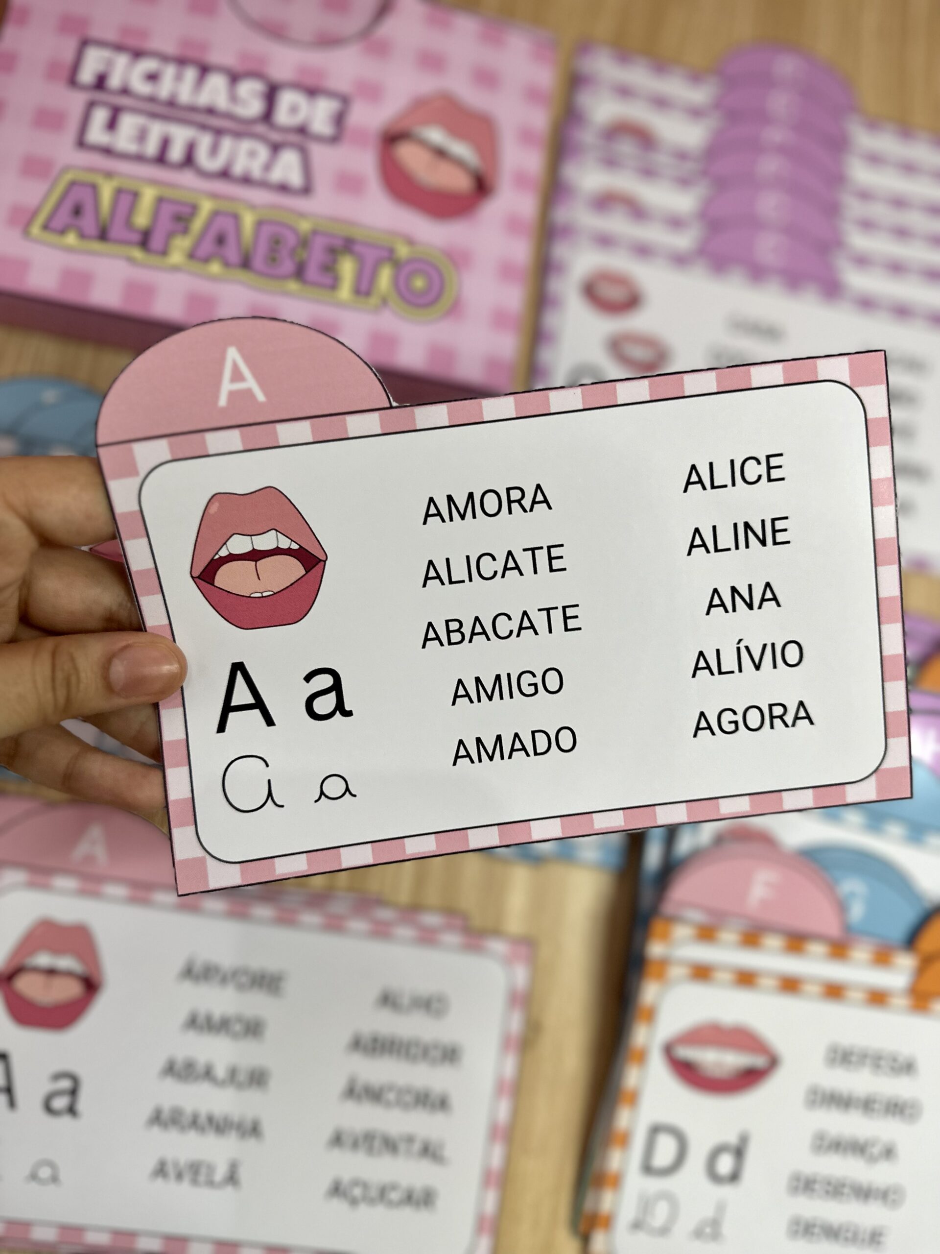 Fichas de Leitura – Alfabeto - Imagem 2