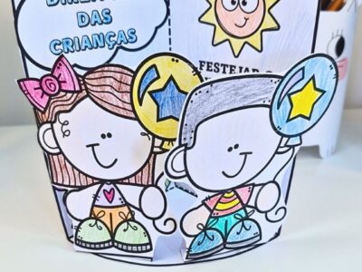 Cenários Direitos das Crianças para Colorir e Montar – Recurso Pedagógico
