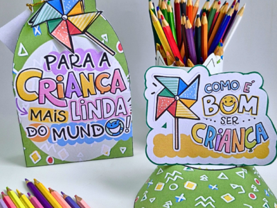 Caixinha e Viseira Para a Criança Mais Linda – Lembrancinha Dia das Crianças