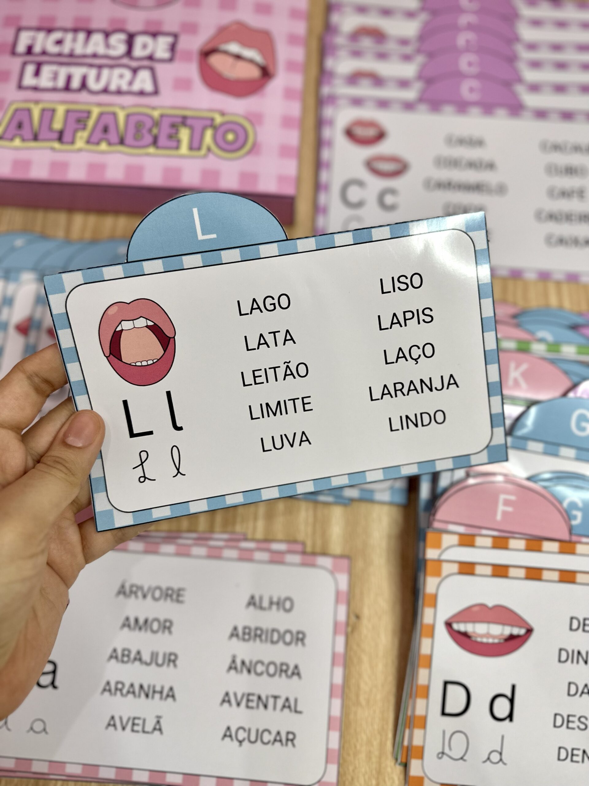 Fichas de Leitura – Alfabeto - Imagem 3