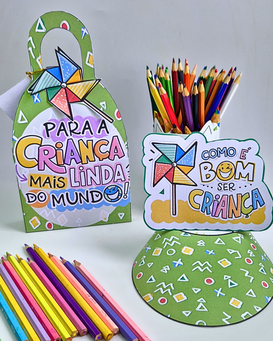 Caixinha e Viseira Para a Criança Mais Linda – Lembrancinha Dia das Crianças