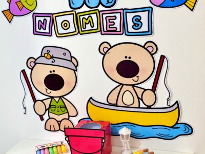 Kit Pescaria dos Nomes | Nome Próprio na Educação Infantil | Atividade Lúdica com Crachás