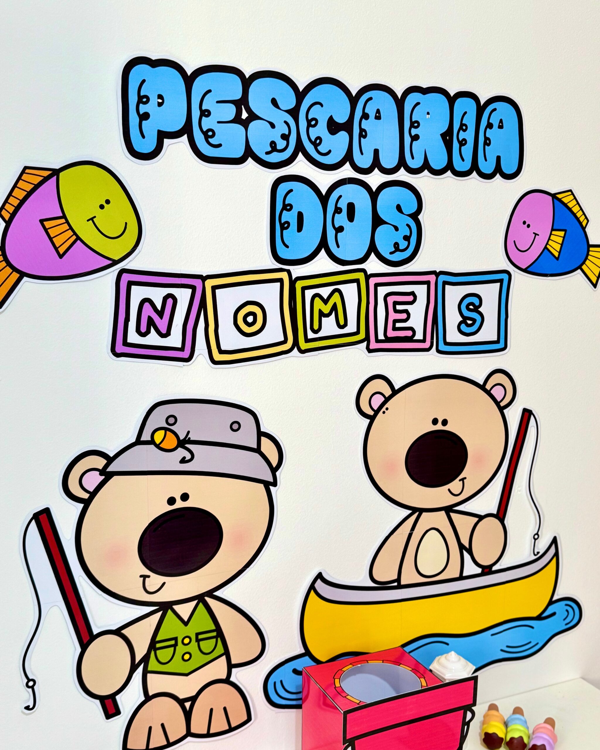 Kit Pescaria dos Nomes | Nome Próprio na Educação Infantil | Atividade Lúdica com Crachás - Imagem 4