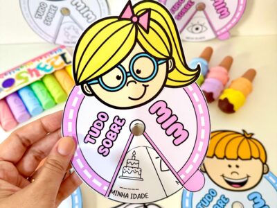 Roleta Tudo Sobre Mim para Educação Infantil e Anos Iniciais