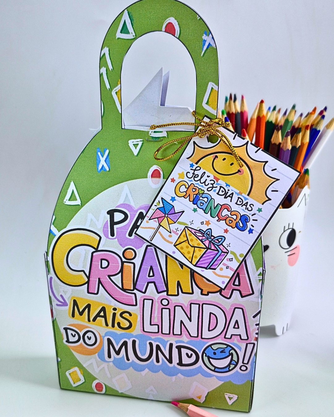 Caixinha e Viseira Para a Criança Mais Linda – Lembrancinha Dia das Crianças - Imagem 2